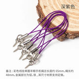 100pcs Polyester Single Ring Lanyard Christmas Bell Keychain Rope