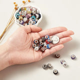 100pcs Polymer Clay Rhinestone Bead European Beads Spacer Beads