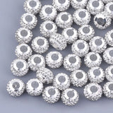 100pcs Polymer Clay Rhinestones European Beads Charm Bead