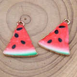 100pcs Printed Fruit Series Q Edition Fruit Pendant Hair Accessories Bracelet