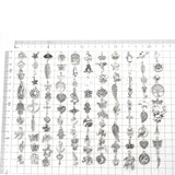 100pcs Random Mix Metal Charms for DIY Bracelet Keychain