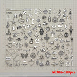 100pcs Mixed Charms for Jewelry Making DIY Bracelet Necklace Earring