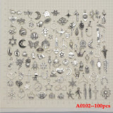 100pcs Mixed Charms for Jewelry Making DIY Bracelet Necklace Earring