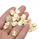 100pcs Small Heart Charms for Jewelry Making