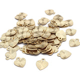 100pcs Small Heart Charms for Jewelry Making
