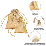 100pcs Organza Gift Bags Drawstring Jewelry Candy Wrapping Pouches