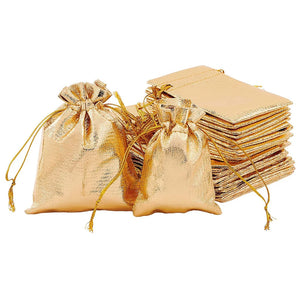 100pcs Organza Gift Bags Drawstring Jewelry Candy Wrapping Pouches