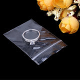 100pcs Resealable Plastic Zip Lock Bags 4cmx6cm Clear Poly Bag