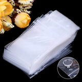 100pcs Resealable Plastic Zip Lock Bags 4cmx6cm Clear Poly Bag