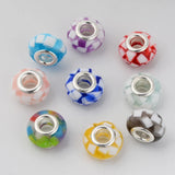 100pcs Resin European Beads Charm Large Hole Beads