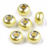 100pcs Resin European Beads Pearl Style for Jewelry Making DIY Craft