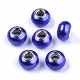 100pcs Resin European Beads Pearl Style for Jewelry Making DIY Craft