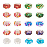 100pcs Resin European Beads Large Hole Rondelle Spacer Beads for Jewelry Making