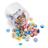 100pcs Resin European Beads Large Hole Beads for Jewelry Making DIY Mixed