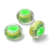 100pcs Resin Large Hole Faceted Rondelle Beads 13.5~14x7.5~8mm