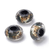 100pcs Resin Large Hole Faceted Rondelle Beads 13.5~14x7.5~8mm