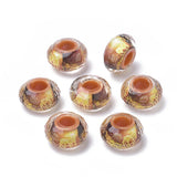 100pcs Resin Large Hole Faceted Rondelle Beads 13.5~14x7.5~8mm