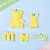 100pcs Resin Cartoon Bear Rabbit Pendants for Jewelry Making