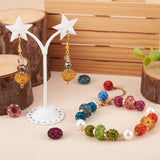 100pcs Resin Rhinestone European Beads Large Hole Rondelle Spacer Beads