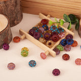 100pcs Resin Rhinestone European Beads Large Hole Rondelle Spacer Beads