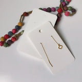 100pcs Retro Cardboard Earring Necklace Display Holder Tag