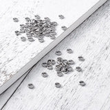 100pcs Stainless Steel Bead Spacers Jewelry Making DIY Findings 4-8mm