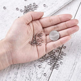 100pcs Stainless Steel Bead Spacers Jewelry Making DIY Findings 4-8mm