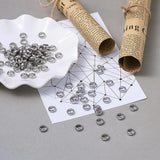 100pcs Stainless Steel Bead Spacers Jewelry Making DIY Findings 4-8mm