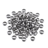 100pcs Stainless Steel Bead Spacers Jewelry Making DIY Findings 4-8mm