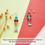 100pcs Faceted Glass European Beads Double Cores for DIY Bracelet