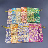 100pcs Rose Organza Gift Bag Christmas Wedding Packaging Small Mesh Sachet Bags