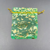 100pcs Rose Organza Gift Bag Christmas Wedding Packaging Small Mesh Sachet Bags