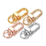 100pcs Rotating Dog Buckle Lobster Clasps For DIY Jewelry Making