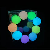 100pcs 15mm Glow In The Dark Silicone Beads for Baby Toys Necklaces Teether