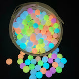 100pcs 15mm Glow In The Dark Silicone Beads for Baby Toys Necklaces Teether