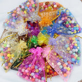 100pcs Royal Organza Gift Bags 9*12cm Wedding Party Favor Jewelry Packaging Pouc