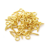 100pcs SS304 Stainless Steel Mini Eye Pins for DIY Jewelry Making