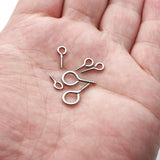 100pcs SS304 Stainless Steel Mini Eye Pins for DIY Jewelry Making