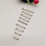 100pcs Safety Pins Brooch Clip Base Pins for Jewelry Making