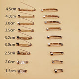 100pcs Safety Pins Brooch Clip Base Pins for Jewelry Making