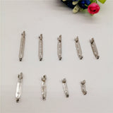 100pcs Safety Pins Brooch Clip Base Pins for Jewelry Making