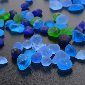 100pcs Sea Beach Glass Beads Jewelry Pendant 12-18mm