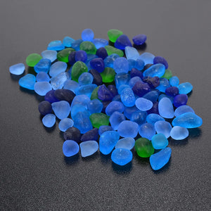 100pcs Sea Beach Glass Beads Jewelry Pendant 12-18mm