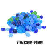 100pcs Sea Beach Glass Beads Jewelry Pendant 12-18mm