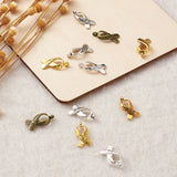 100pcs Tibetan Style Hope Cancer Awareness Ribbon Charms