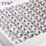 100pcs Titanium Steel Finger Ring Set Mixed Styles Will Not Fade