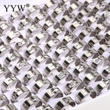 100pcs Titanium Steel Finger Ring Set Mixed Styles Will Not Fade