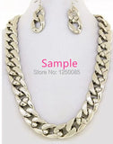 100pcs Silver Chunky Chain CCB Link Accessory 30x20mm