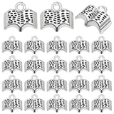 100pcs Silver Plated Bible Charms for DIY Jewelry Making