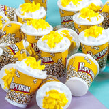 100pcs 3D Resin Popcorn Bucket Pendant DIY Micro Landscape Ornaments 25*18MM
